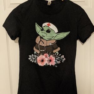 Baby Yoda Nurse T Shirt *new never worn